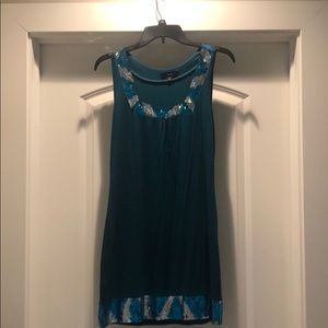 Express Cotton and Sequin Dress